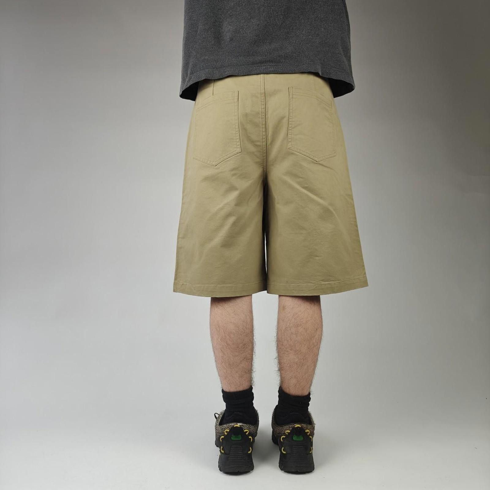 Other Khaki Wide Cotton Shorts Size US 30 / EU 46 - 4 Thumbnail