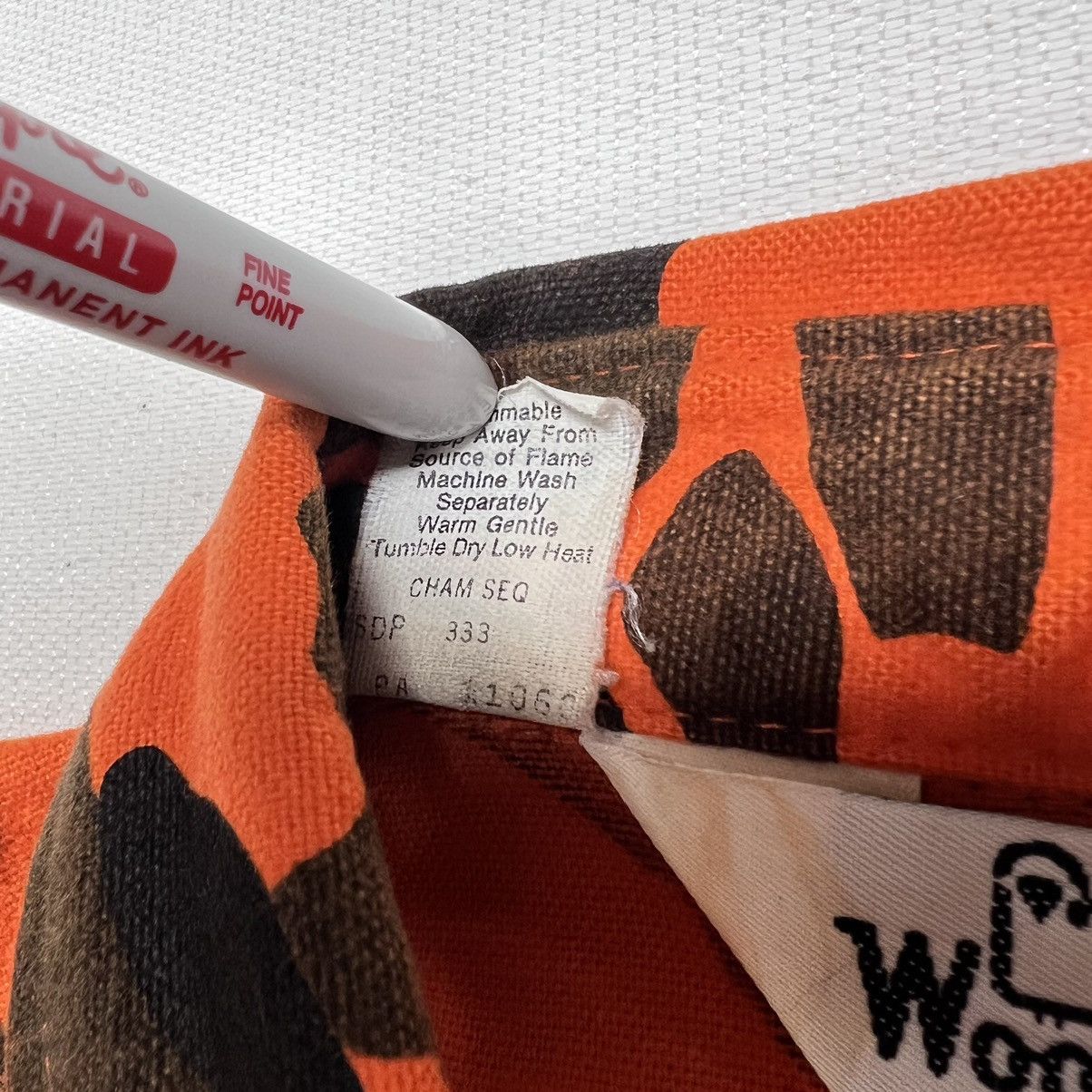Vintage × Woolrich Woolen Mills VTG Woolrich Shirt Orange Duck Camo Flannel Button Up Size US M / EU 48-50 / 2 - 8 Thumbnail