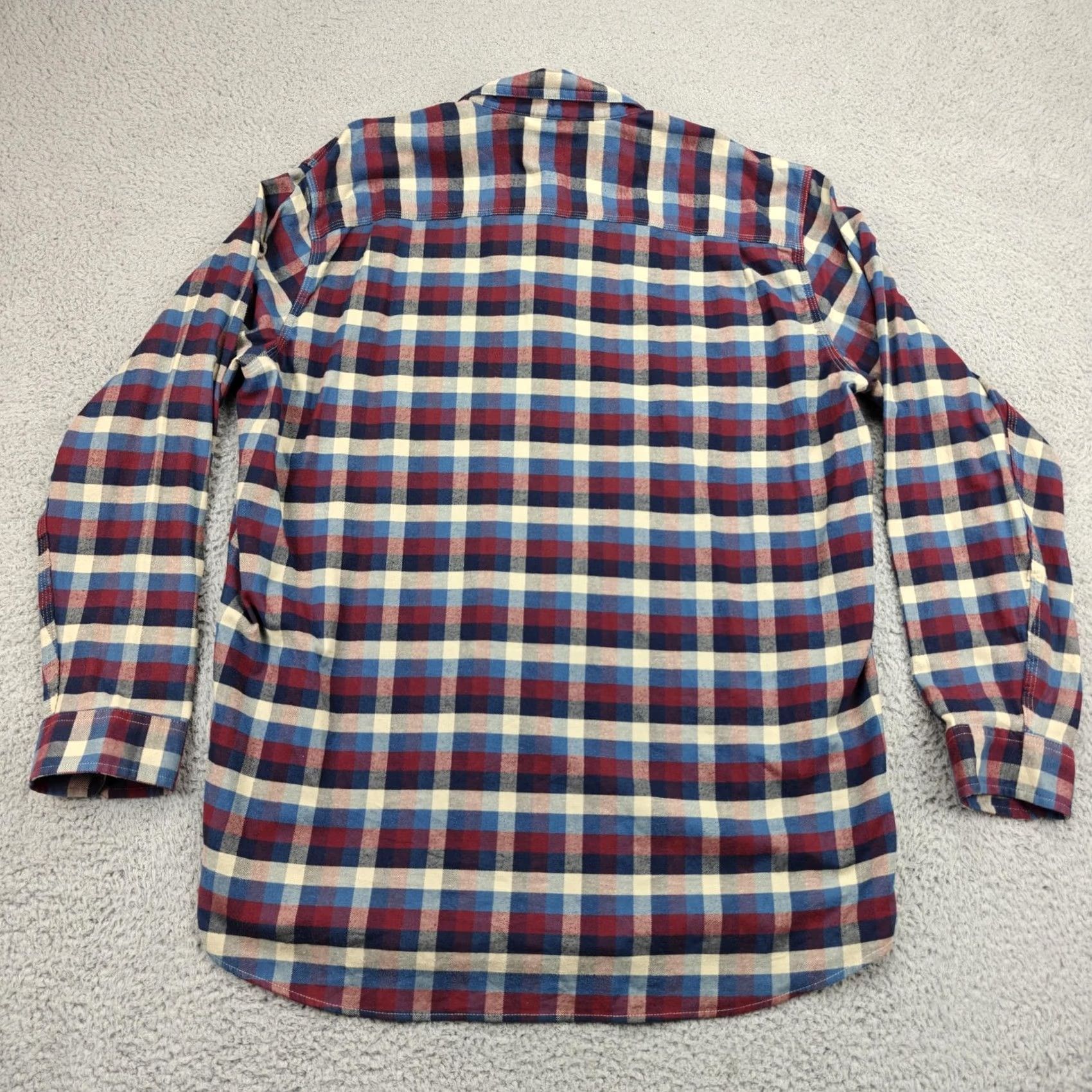 Vintage VINTAGE LL Bean Shirt Mens XL Tall Red Blue Plaid Traditional Fit Flannel Button Down Size US XL / EU 56 / 4 - 7 Thumbnail