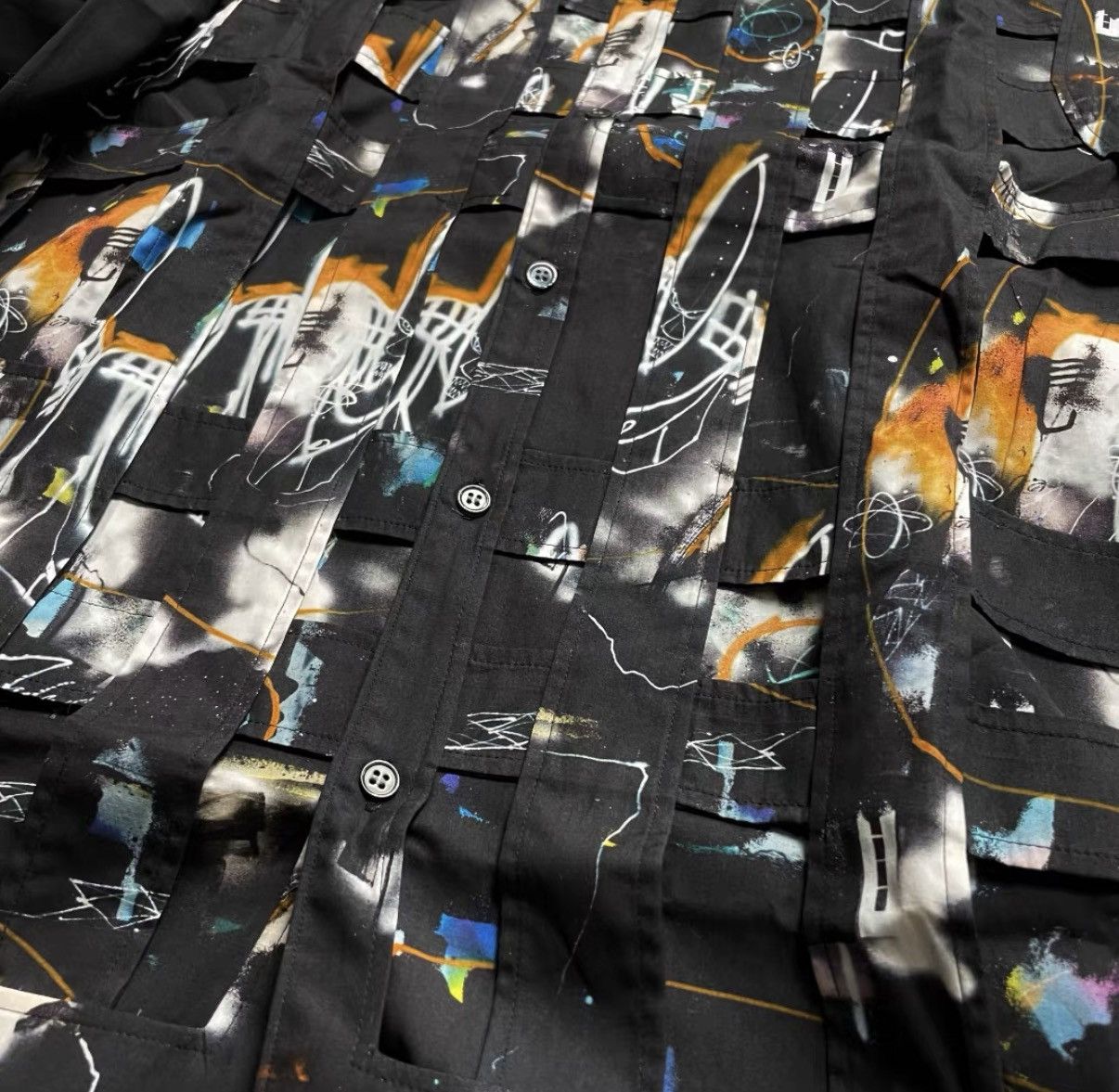 Comme des Garcons Comme des Garçons Shirt x Futura Artistic Graffiti Shirt J29 Size US M / EU 48-50 / 2 - 4 Thumbnail