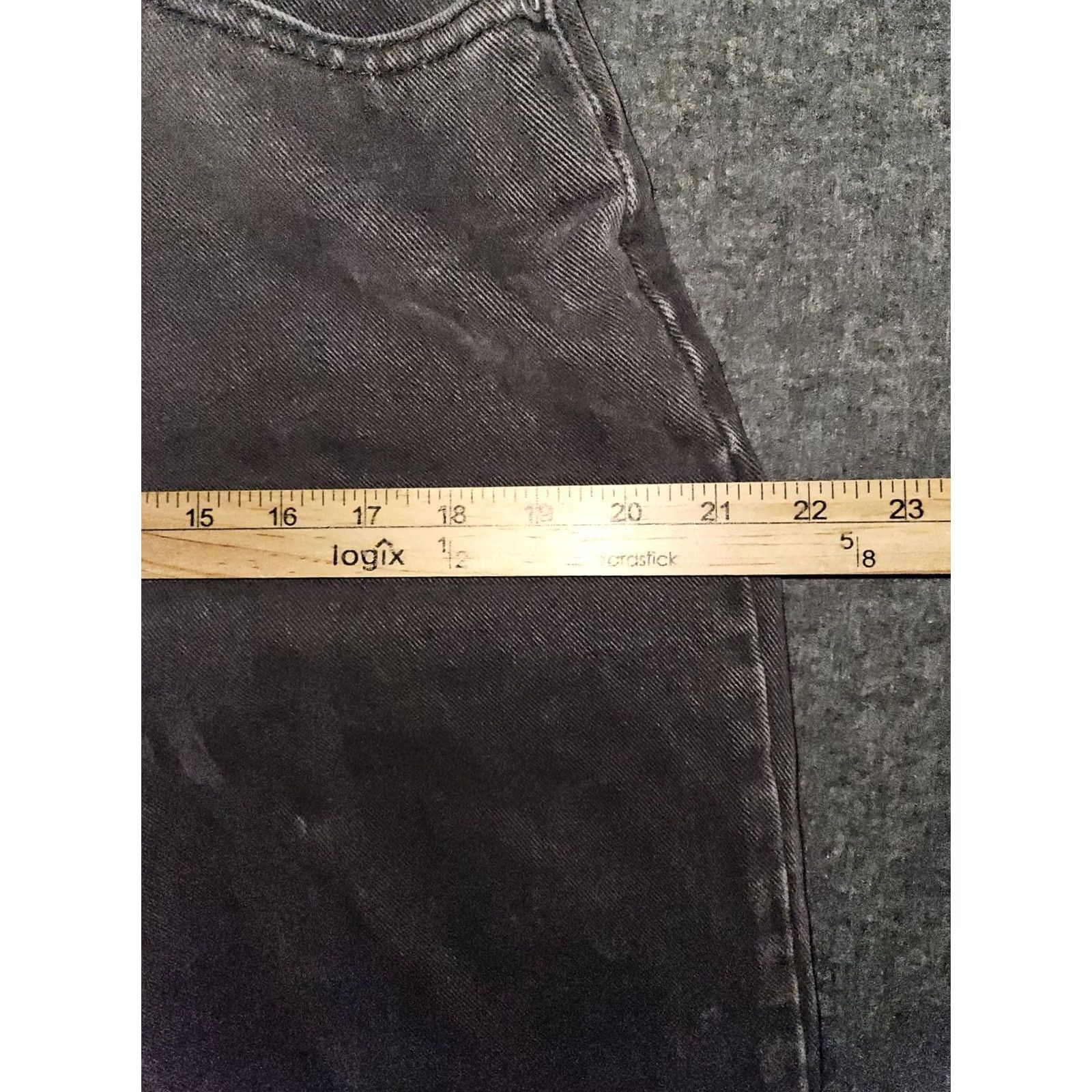 Lee VINTAGE LEE Tapered Jeans Women's 14 Medium High Rise 30 Inseam Black 90s Preppy USA Mens Womens Girls Size 36" / US 14 / IT 50 - 7 Thumbnail