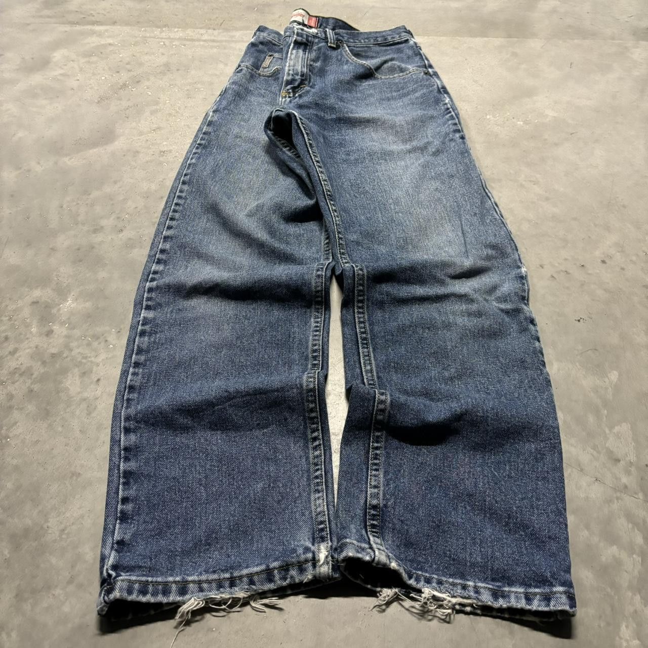Japanese Brand × Vintage Crazy Vintage Y2K/200s Grunge Medium Wash Denim Jeans! Size US 33 - 3 Thumbnail