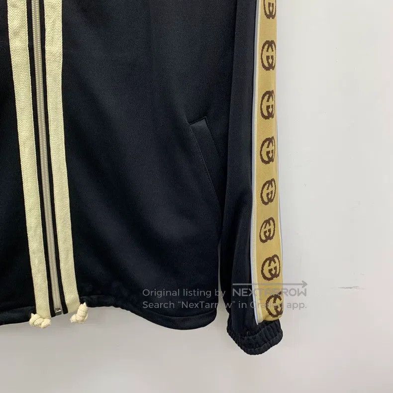 Gucci Gucci Black side striped logo stand-up collar zipper long- Size US S / EU 44-46 / 1 - 4 Thumbnail