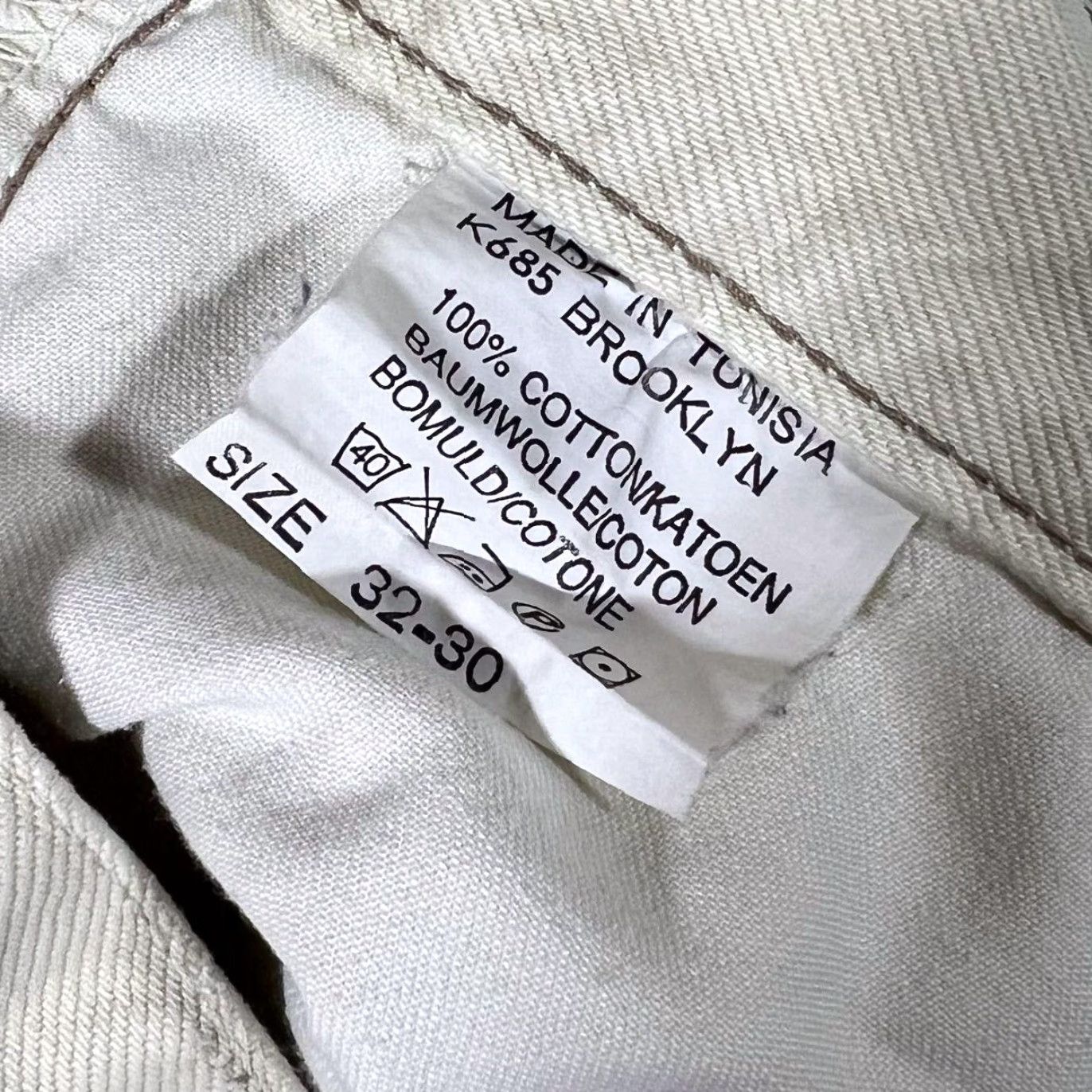 Lee VINTAGE Lee Brooklyn Classic Cream Straight Leg Regular Fit Denim Jeans W32 L30 Mens Jeans Size US 32 / EU 48 - 6 Thumbnail