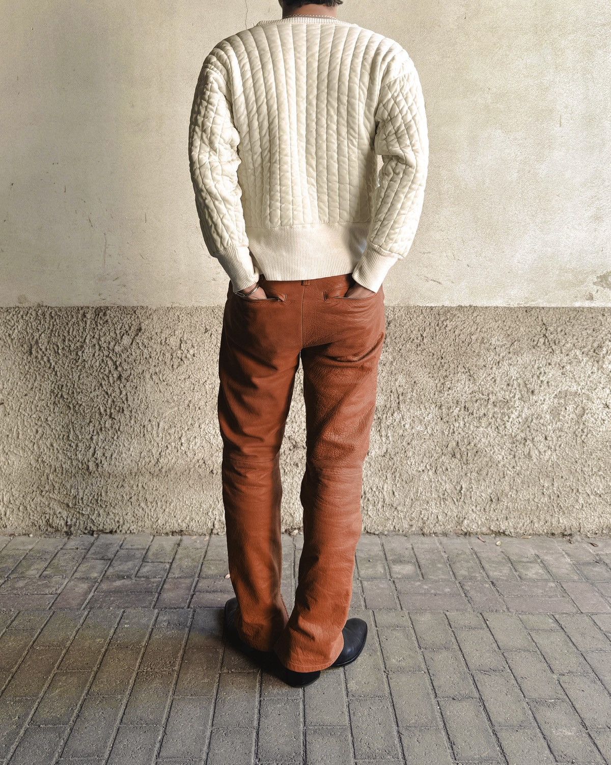 Helmut Lang Helmut Lang FW1999 “Safety Orange” Astro Biker leather pants Size US 28 / EU 44 - 12 Thumbnail