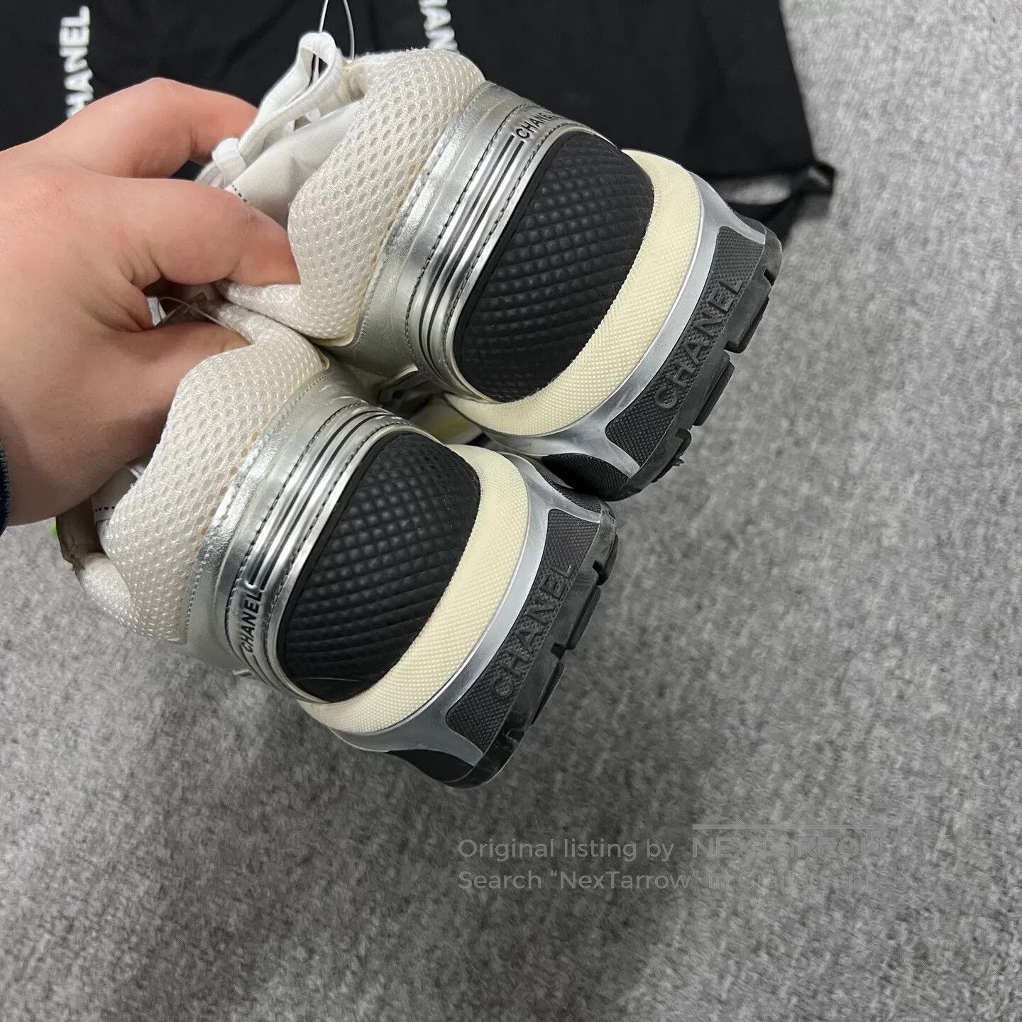 Chanel Chanel Double C Silver Angle King Sports Shoes| Size US 6.5 / IT 36.5 - 4 Thumbnail