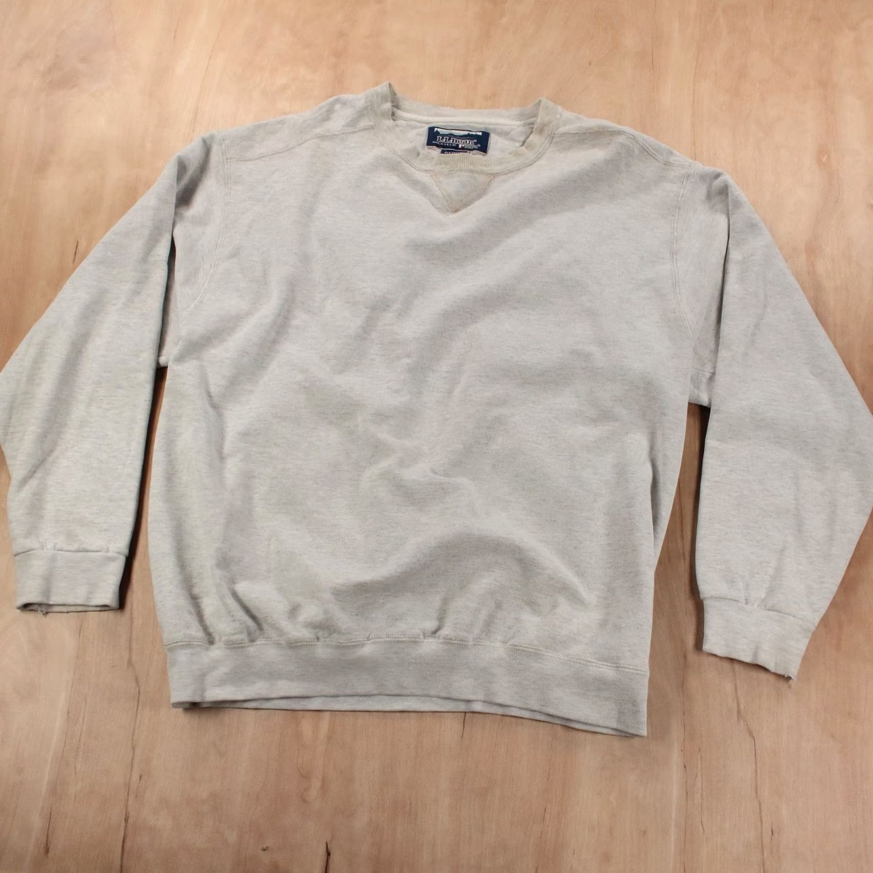 Vintage VTG LL BEAN Sweatshirt Large Tall LT Gray Russell USA Made VINTAGE Pullover Mens Size US L / EU 52-54 / 3 - 2 Thumbnail