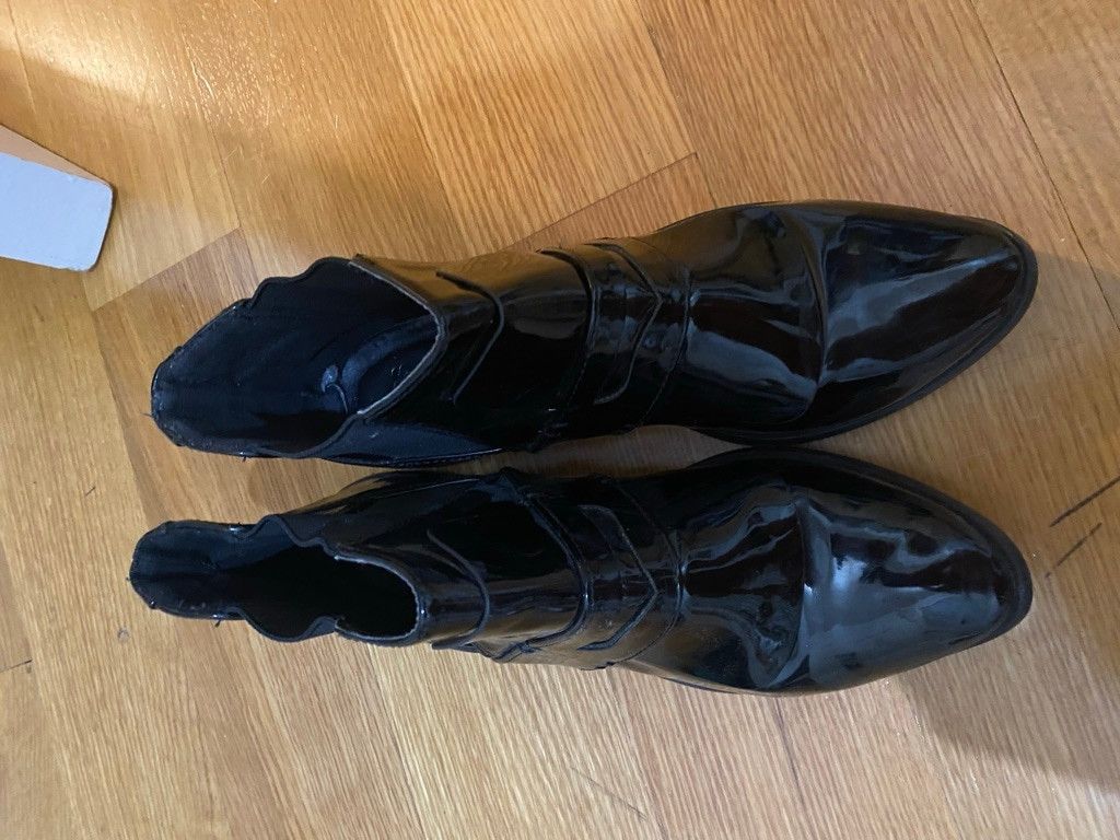 Asos Women's Unbranded Black Patent Ankle Boots & Booties Size 7 Size US 7 / IT 37 - 4 Thumbnail