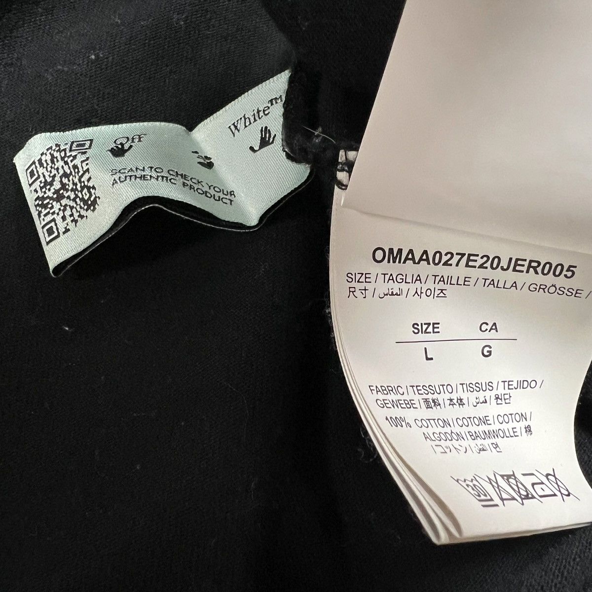 Off-White Off-White Blue Marker Arrows Black T-Shirt Size US L / EU 52-54 / 3 - 5 Thumbnail