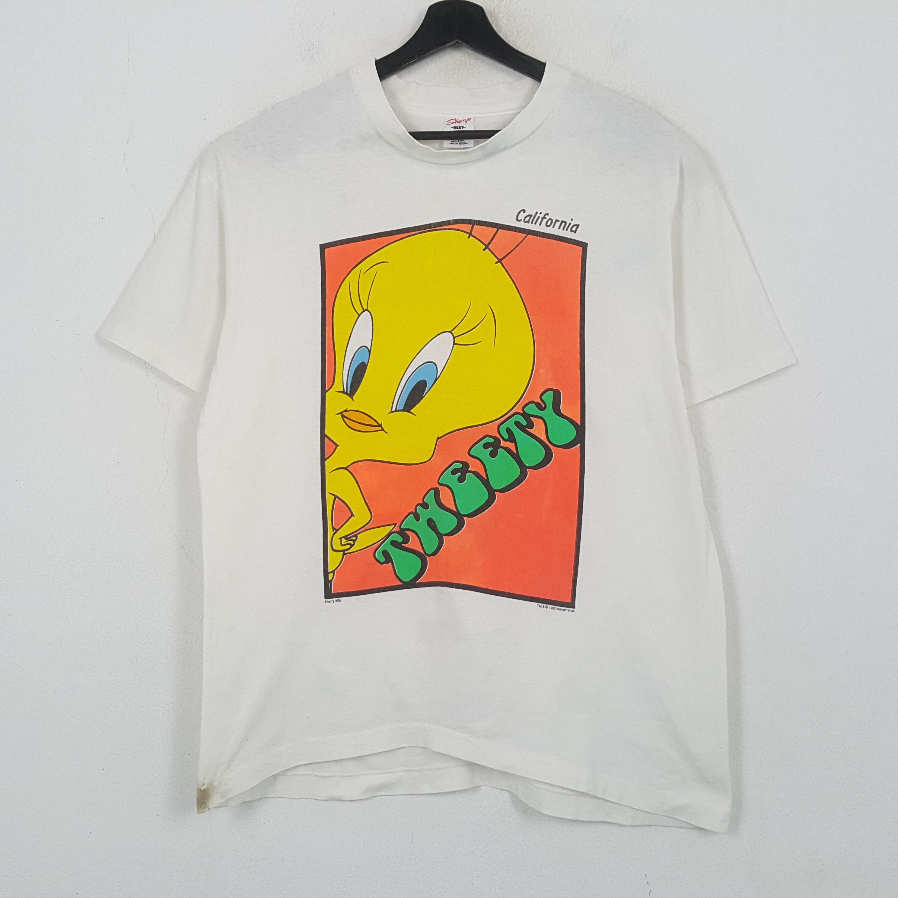 Vintage Tweety California Cartoon Vintage Tshirt RR25 Size US L / EU 52-54 / 3 - 1 Thumbnail