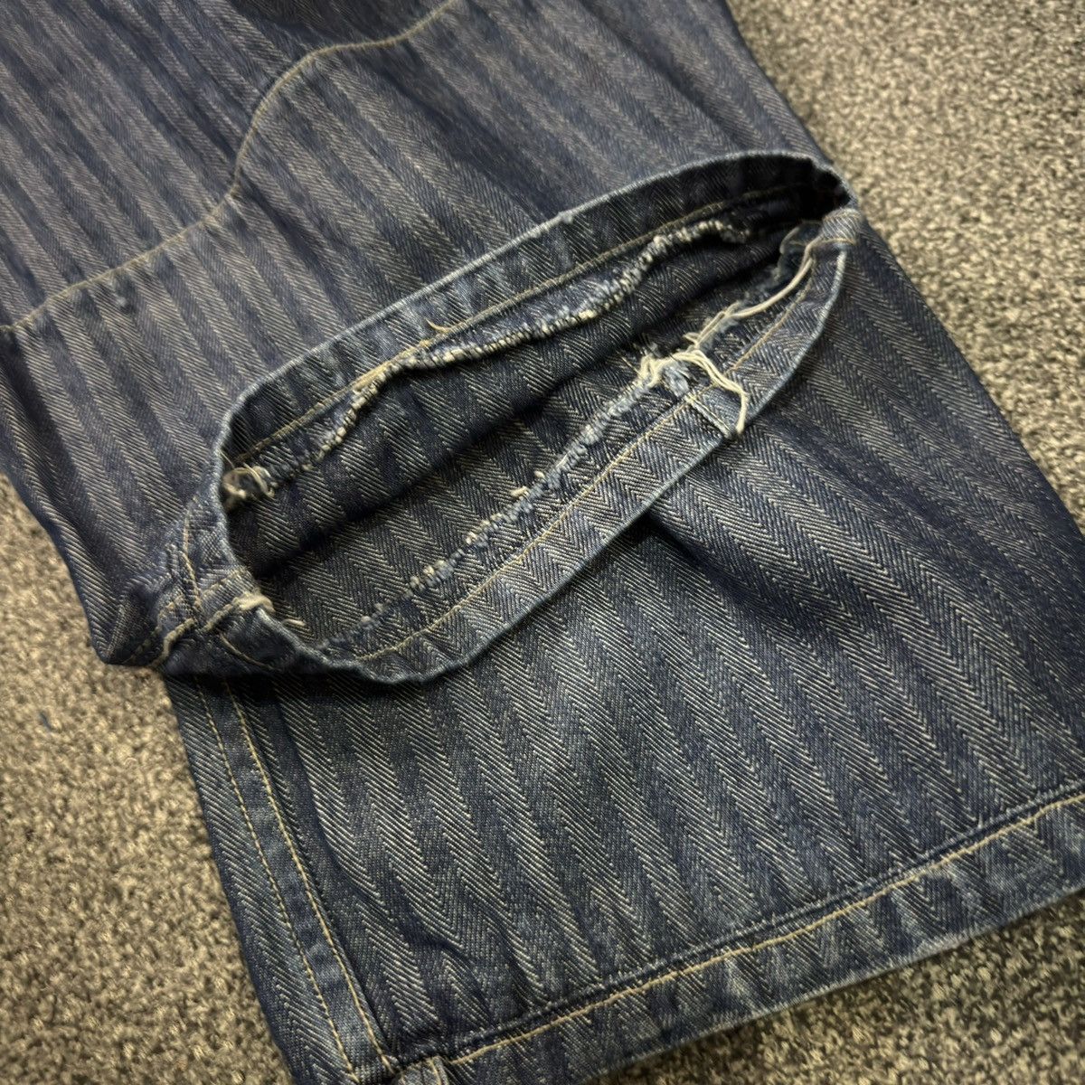 Ruff Ryders Vintage y2k Baggy Flared Tweed Ruff Ryders Dirty Denim Rap Size US 38 / EU 54 - 10 Thumbnail