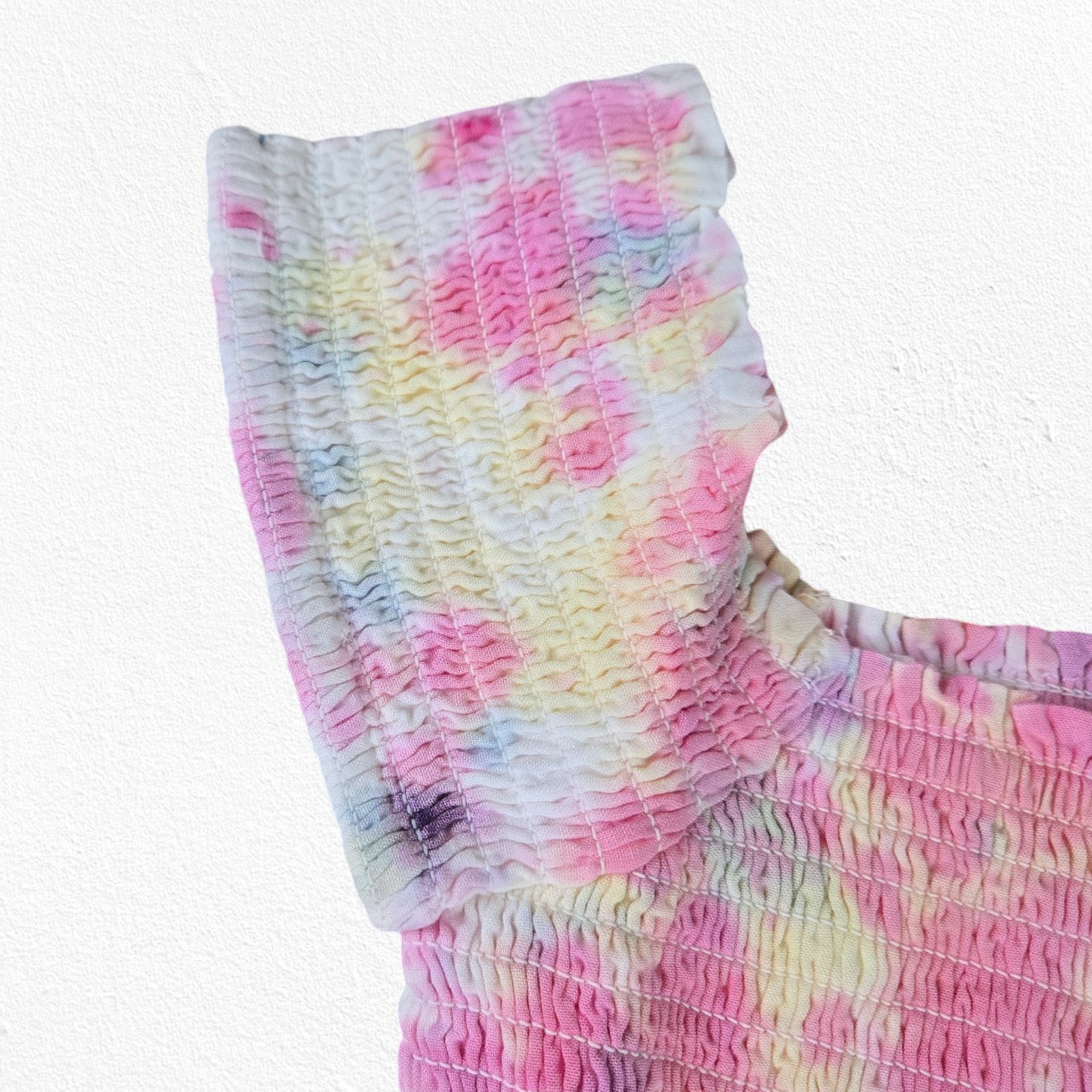 Other Pink White Tie Dye Off the Shoulder Dress Size Small Size S / US 4 / IT 40 - 7 Thumbnail