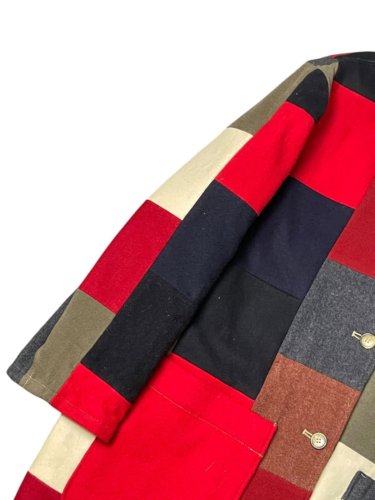 Japanese Brand × Vintage SAMPLE Brand Colour-Block Wool Jacket (74) Size US S / EU 44-46 / 1 - 5 Thumbnail
