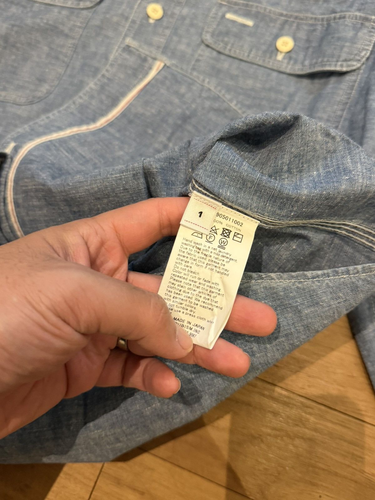 Visvim ICT langers shirt chambray Size US S / EU 44-46 / 1 - 3 Thumbnail