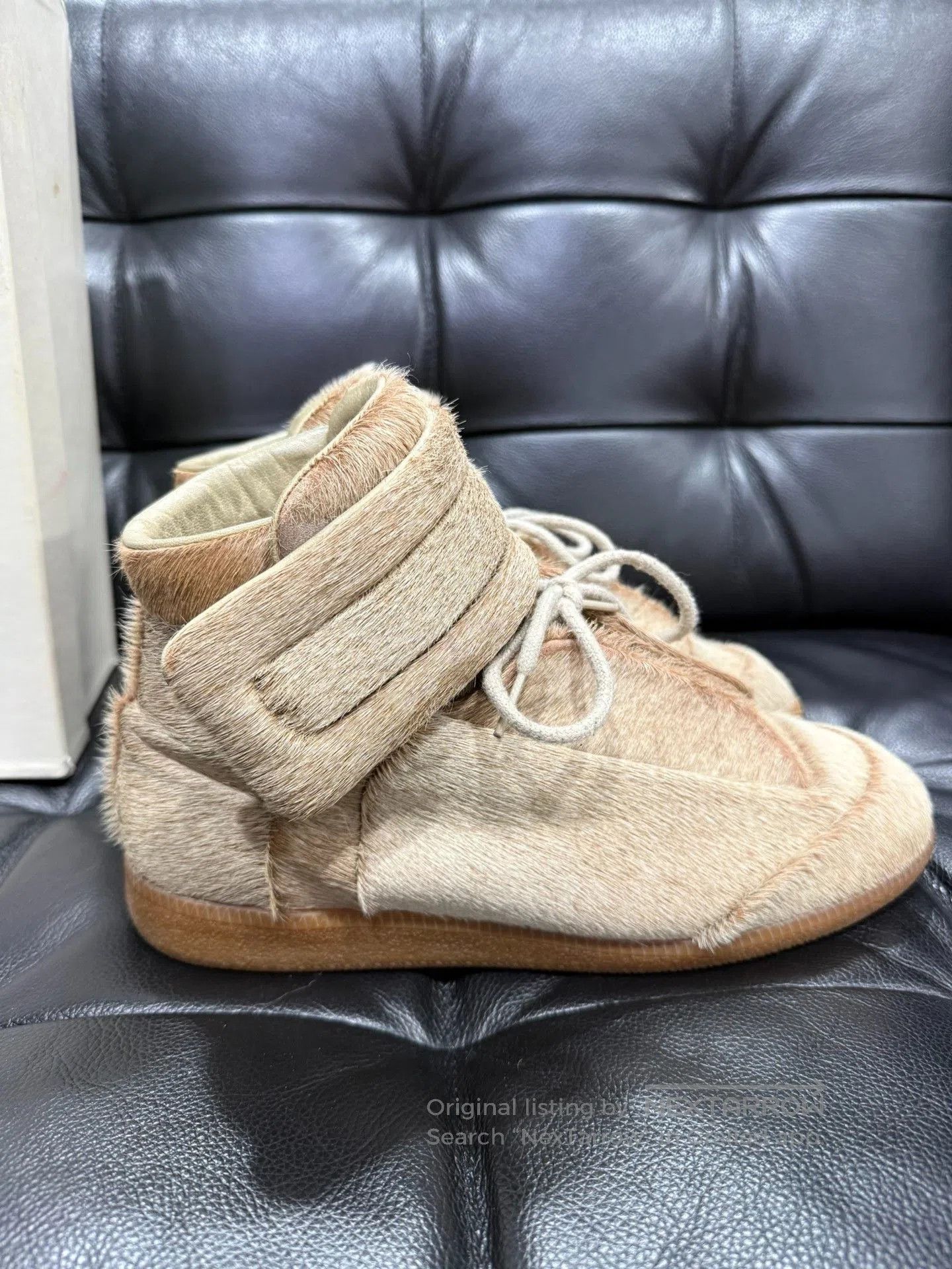 Maison Margiela Maison Margiela Beige Horse Hair Boots. Size US 9 / EU 42 - 2 Thumbnail