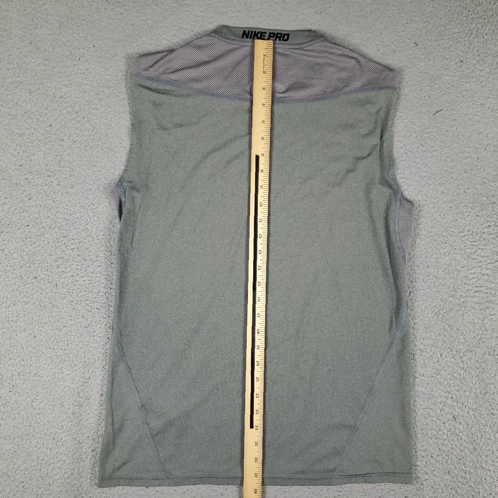 Nike Nike T Shirt Mens Size Medium Gray Pro Swoosh Muscle Gym Work Out Size US M / EU 48-50 / 2 - 4 Thumbnail