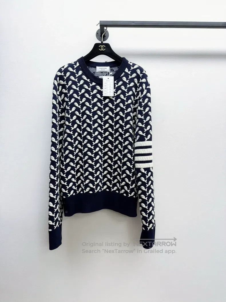 Thom Browne Thom Browne Wool and cashmere sweater Size US L / EU 52-54 / 3 - 1 Thumbnail