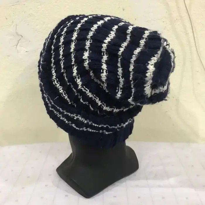Japanese Brand × Kapital × Vintage Japanese Brand Stripe Design Beanie Hat Size ONE SIZE - 4 Thumbnail