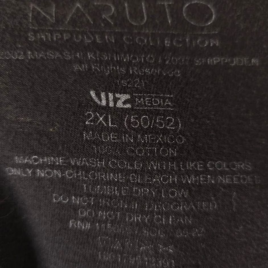 Vintage Naruto Shippuden Ramen T Shirt Mens 2XL Black Japanese Manga Ichiraku Shirt Size US XXL / EU 58 / 5 - 5 Thumbnail