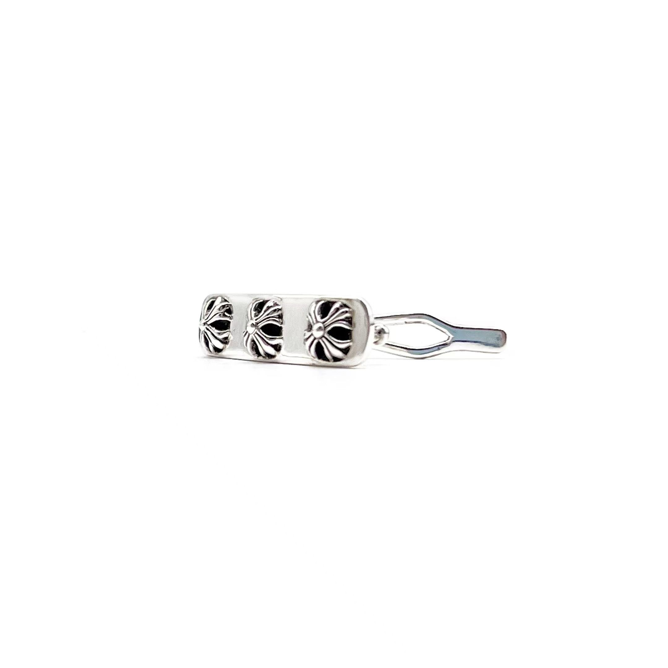 Chrome Hearts Chrome Hearts Silver Triple Cross Hair Clip Size ONE SIZE - 2 Thumbnail