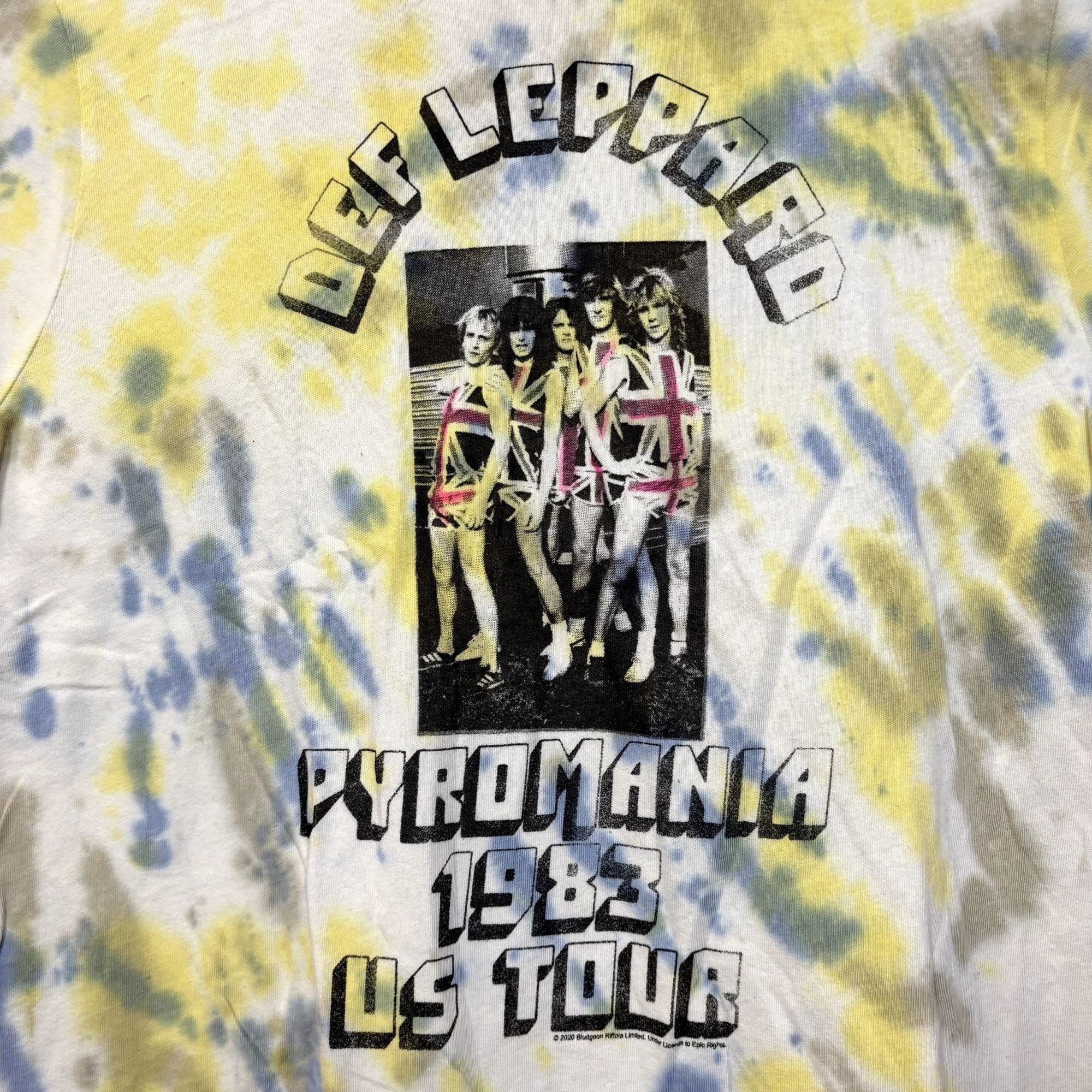 Def Leppard Def Leppard Pyromania 1983 US Tour Heavy Metal Tie Dye L Size US L / EU 52-54 / 3 - 2 Thumbnail