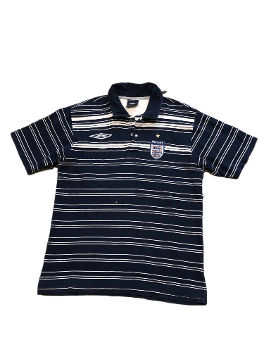 Umbro Vintage Umbro England Striped 100% Cotton Polo Size M Size US M / EU 48-50 / 2 - 1 Thumbnail
