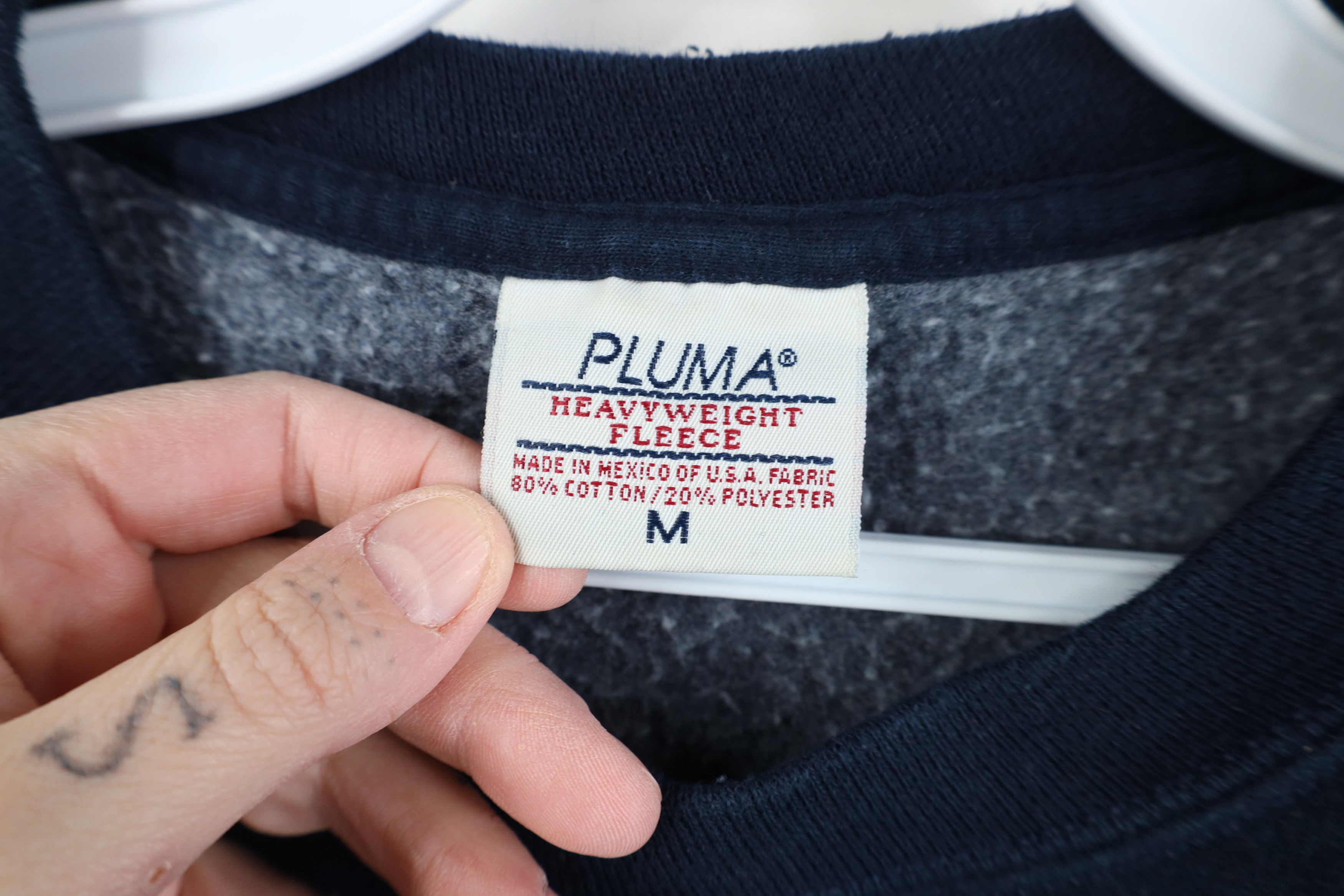 Vintage Vintage 90s Streetwear Heavyweight Crewneck Sweatshirt Blue Size M / US 6-8 / IT 42-44 - 6 Thumbnail