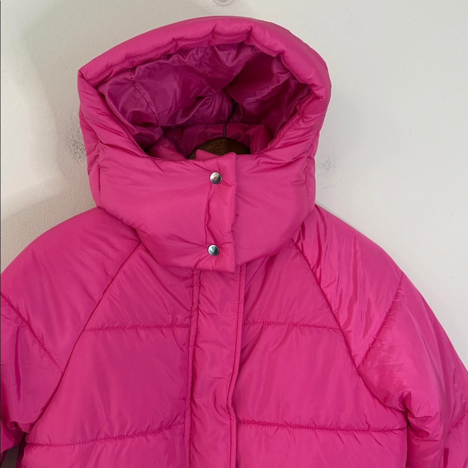 Other Culture Couture Pink Puffer Coat detachable hood SZ Med Size M / US 6-8 / IT 42-44 - 2 Thumbnail