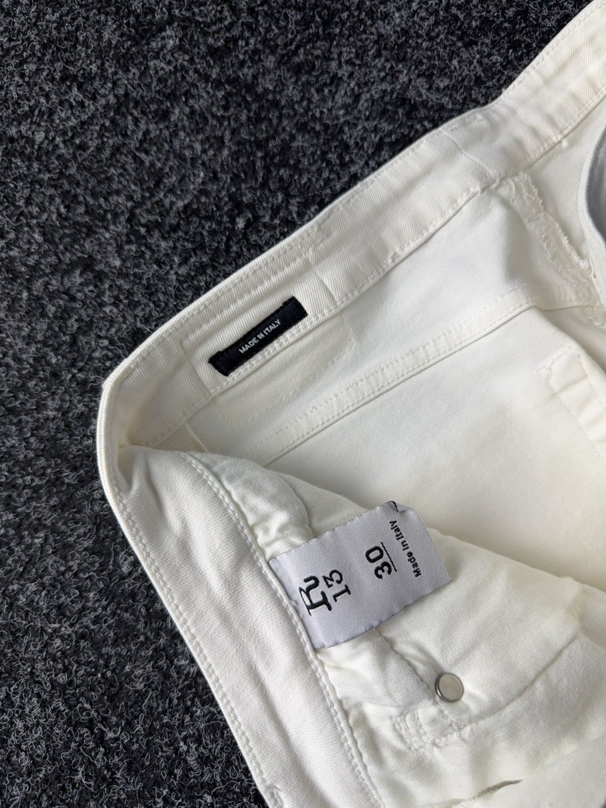 R13 Vintage Retro R13 White Denim pants jeans Italy y2k Size 30" / US 8 / IT 44 - 9 Thumbnail