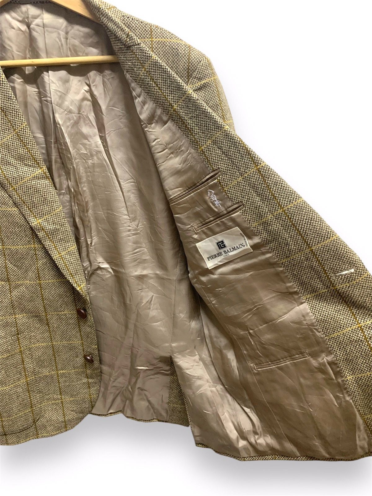 Japanese Brand × Pierre Balmain × Vintage Vintage PIERRE BALMAIN Paris Double Breast Ivy Coat Blazzer Size US L / EU 52-54 / 3 - 8 Thumbnail