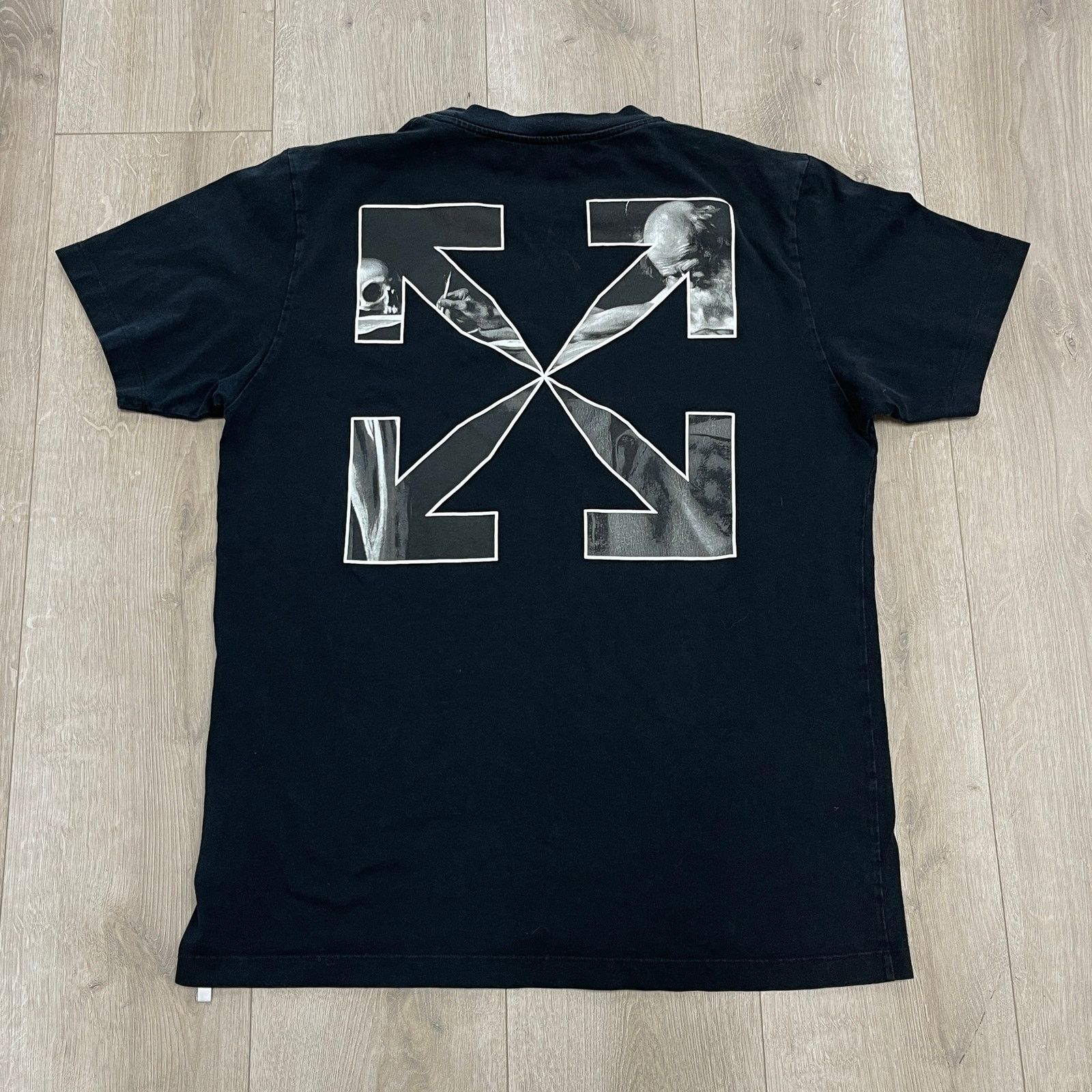 Off-White Off-White Caravaggio Arrow Tee T Shirt Black Size XL B5 Size US XL / EU 56 / 4 - 1 Thumbnail