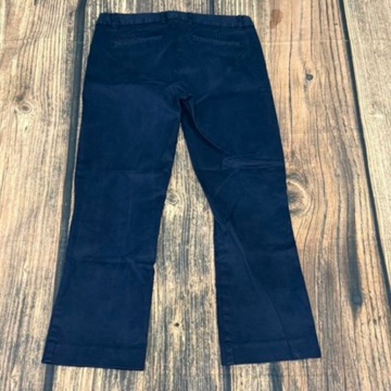 J.Crew J. Crew Women's Cropped City Fit Pants Size 00 Navy Blue Size 24" / US 00 / IT 34 - 2 Thumbnail