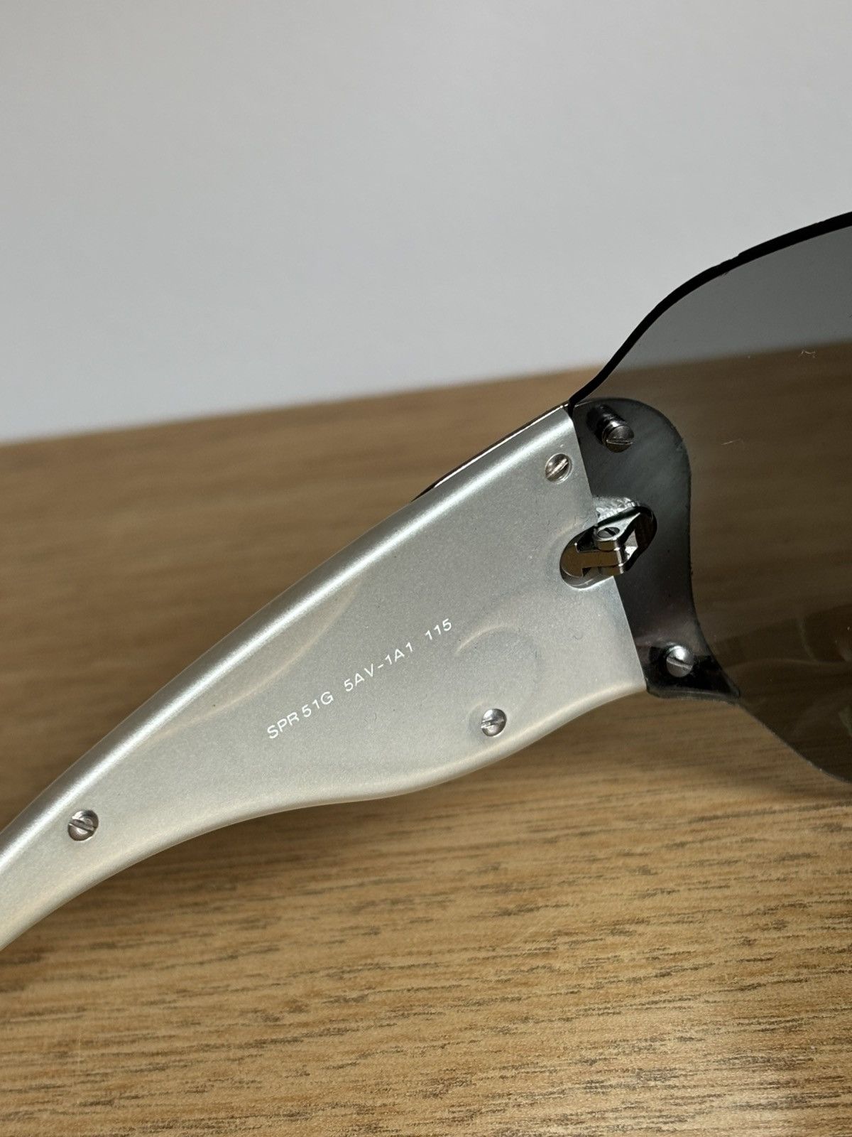 Prada PRADA Sunglasses Flame 2004 Star Mask Fire Chrome Silver Size ONE SIZE - 7 Thumbnail