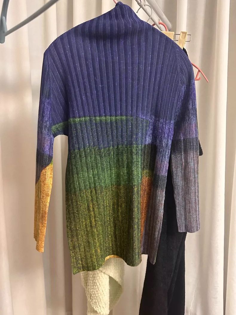 Issey Miyake issey miyake Purple long-sleeved top Size US L / EU 52-54 / 3 - 2 Thumbnail