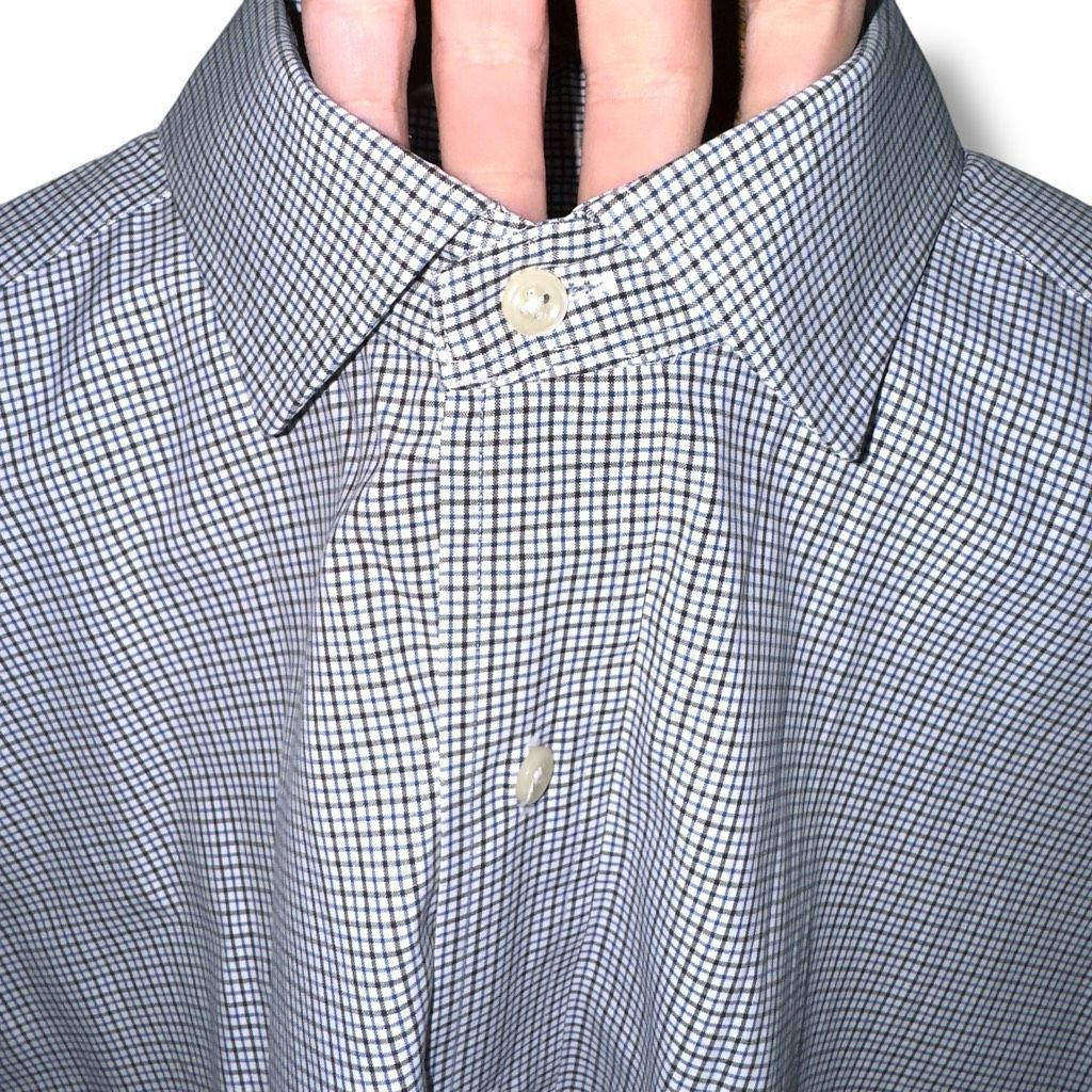 Polo Ralph Lauren Blue & Black Polo Ralph Lauren Estate Dress Shirt Sz L 16.5 Size US L / EU 52-54 / 3 - 3 Thumbnail