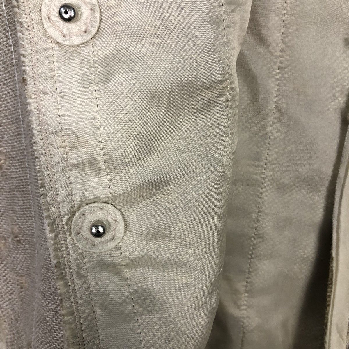 Prada 📌Rich Grey Cropped Distressed Tweed Jacket Prada Milano Size M / US 6-8 / IT 42-44 - 18 Thumbnail