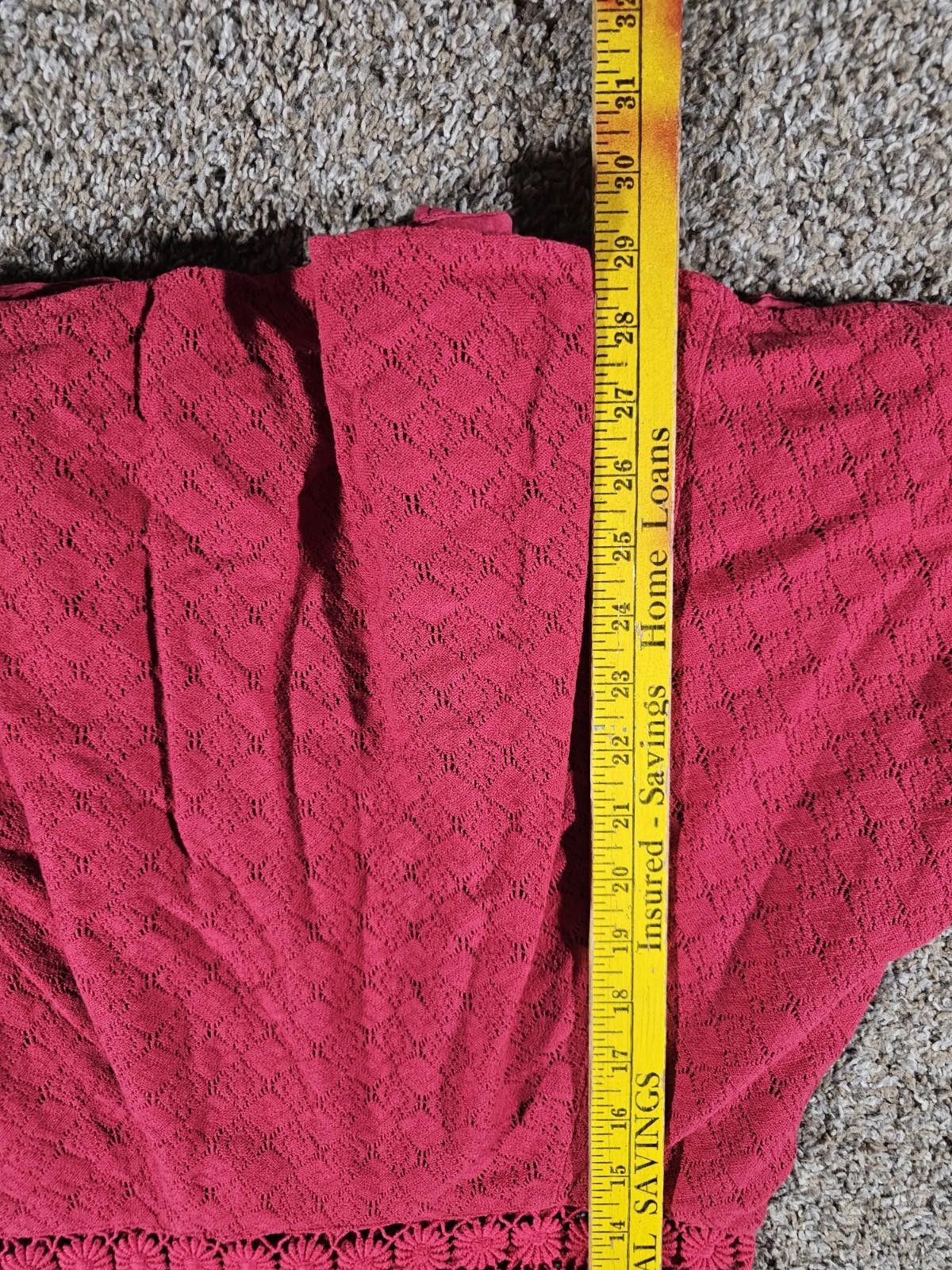 Free People Free People Sz 6 Red Dress Zip Back Size M / US 6-8 / IT 42-44 - 4 Thumbnail