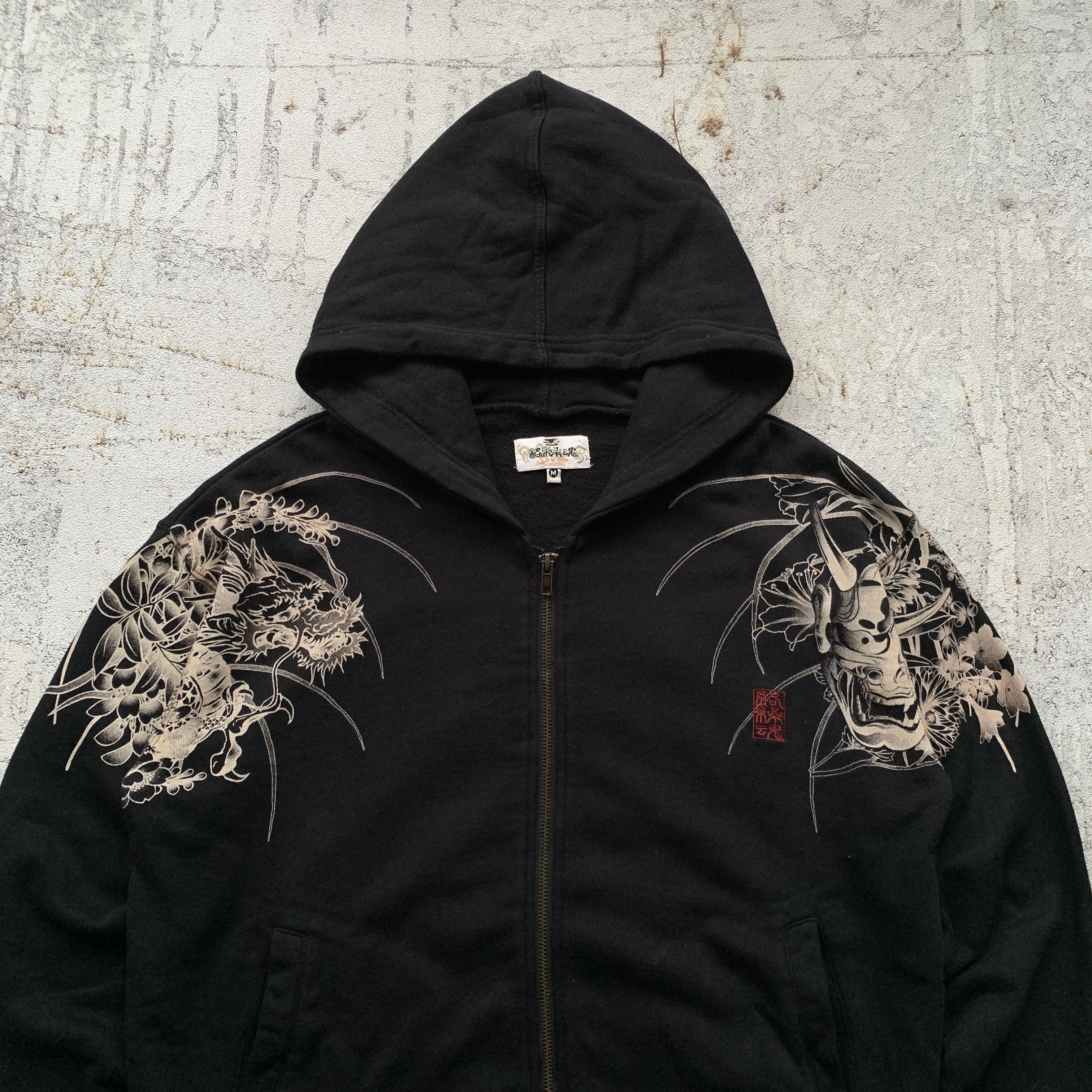 Karakuri Tamashii Karakuri Tamashii Sukajan Devil Dragon Embroidery Zip Hoodie Size US M / EU 48-50 / 2 - 2 Thumbnail