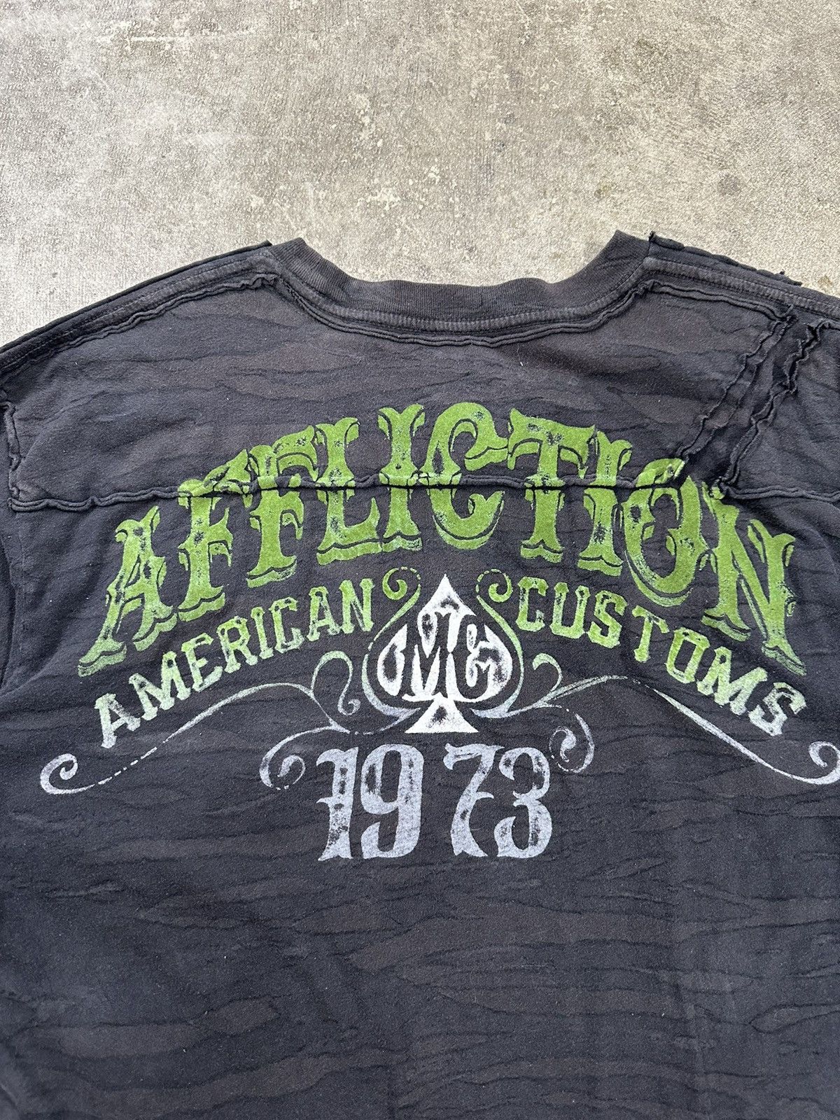 Affliction Crazy Y2K Affliction Customs Cybergoth Grunge T-Shirt Size US XL / EU 56 / 4 - 4 Thumbnail
