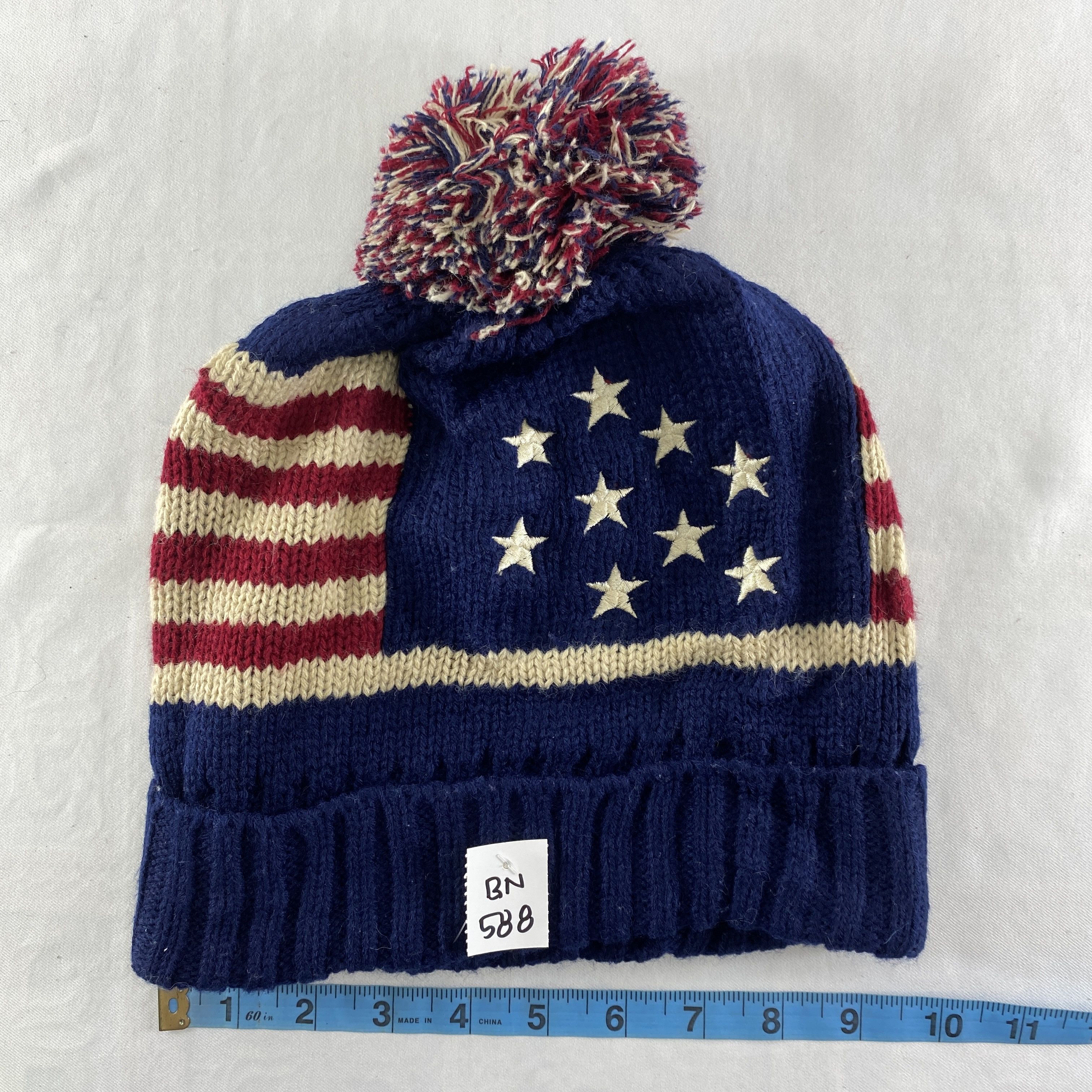 Japanese Brand Star Embroidery Snow Cap Hat Beanie -BN588 Size ONE SIZE - 4 Thumbnail