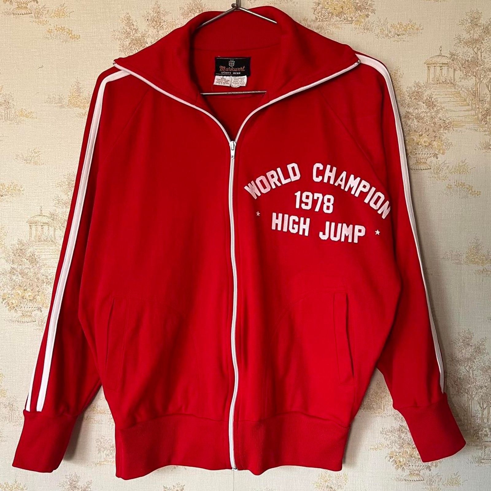 Vintage 70s Track Jacket | World Champion 1978 High Jump | Size L Size US L / EU 52-54 / 3 - 2 Thumbnail