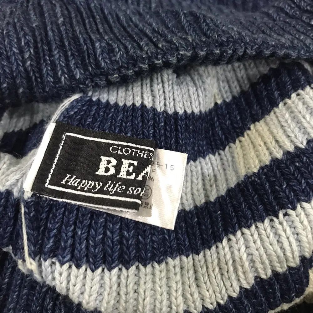 Japanese Brand × Vintage Japanese Brand Beams Stripe Design Beanie Hat Size ONE SIZE - 6 Thumbnail