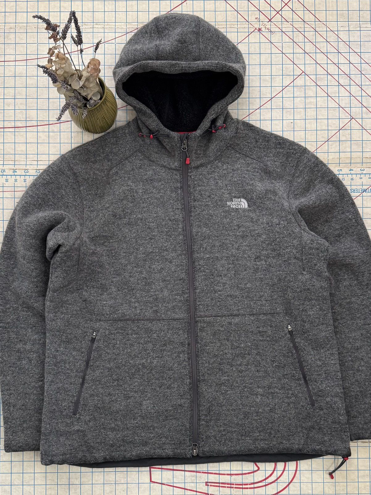 The North Face The North Face Sherpa Lined Hoodie Wool Blend Gray Mens XXL Size US XXL / EU 58 / 5 - 2 Thumbnail