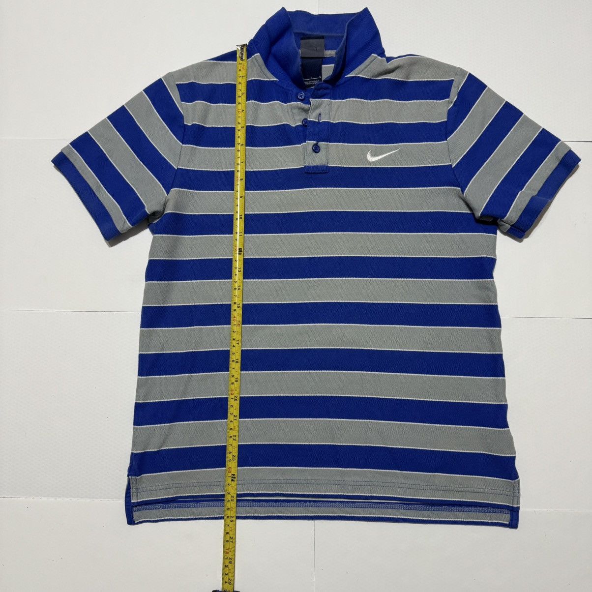 Nike Nike Sportswear Polo Shirt Men's Striped Embroidered Size L Size US L / EU 52-54 / 3 - 2 Thumbnail