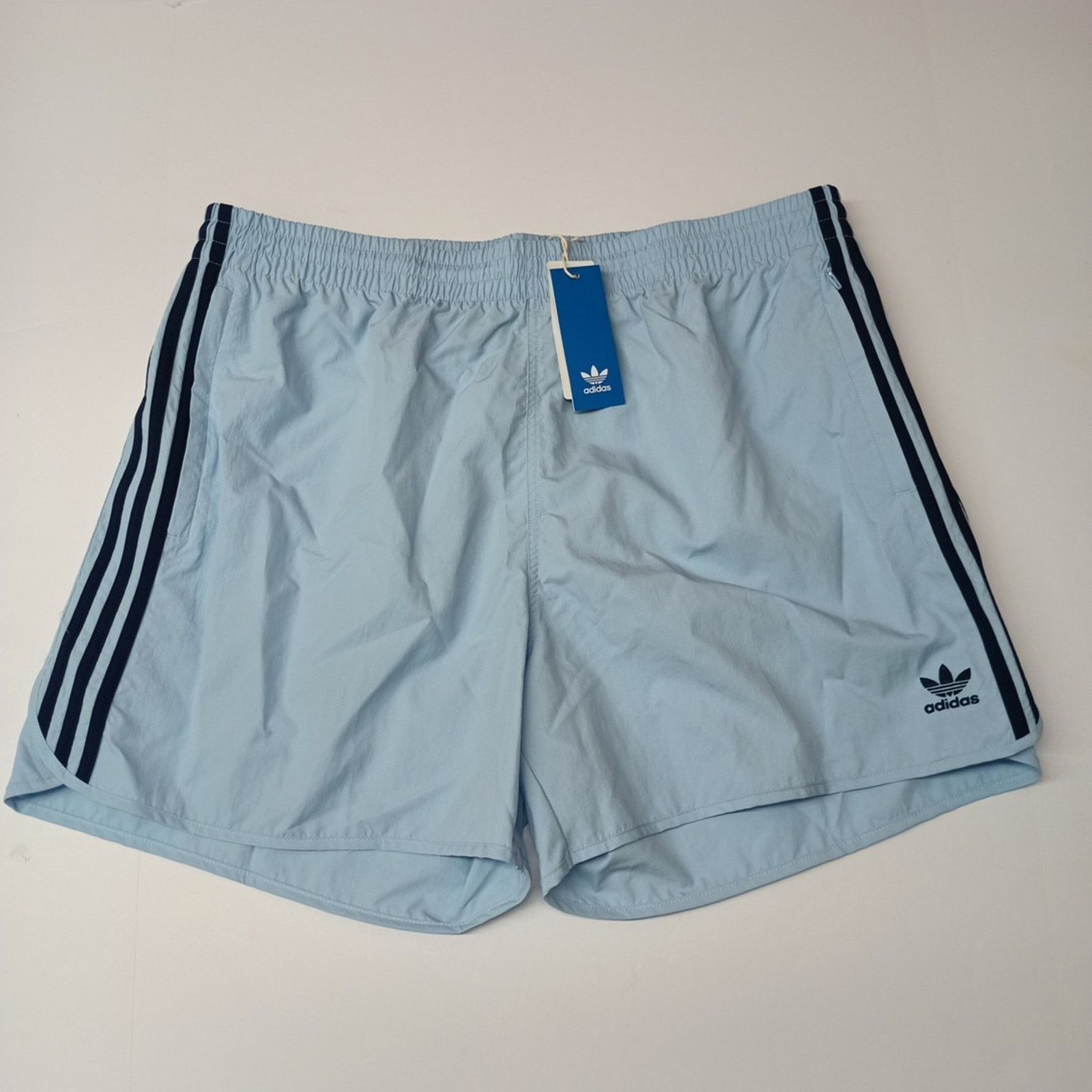 Adidas Adidas Men's Size 2XL Sprinter Shorts Sky Blue Zip Pockets Size US 40 / EU 56 - 1 Thumbnail