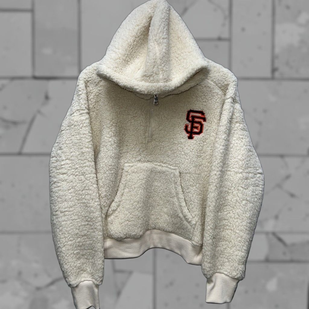 Vintage Wear By Erin Andrews San Francisco Giants Fleece Hoodie Womens Large Size L / US 10 / IT 46 - 1 Thumbnail
