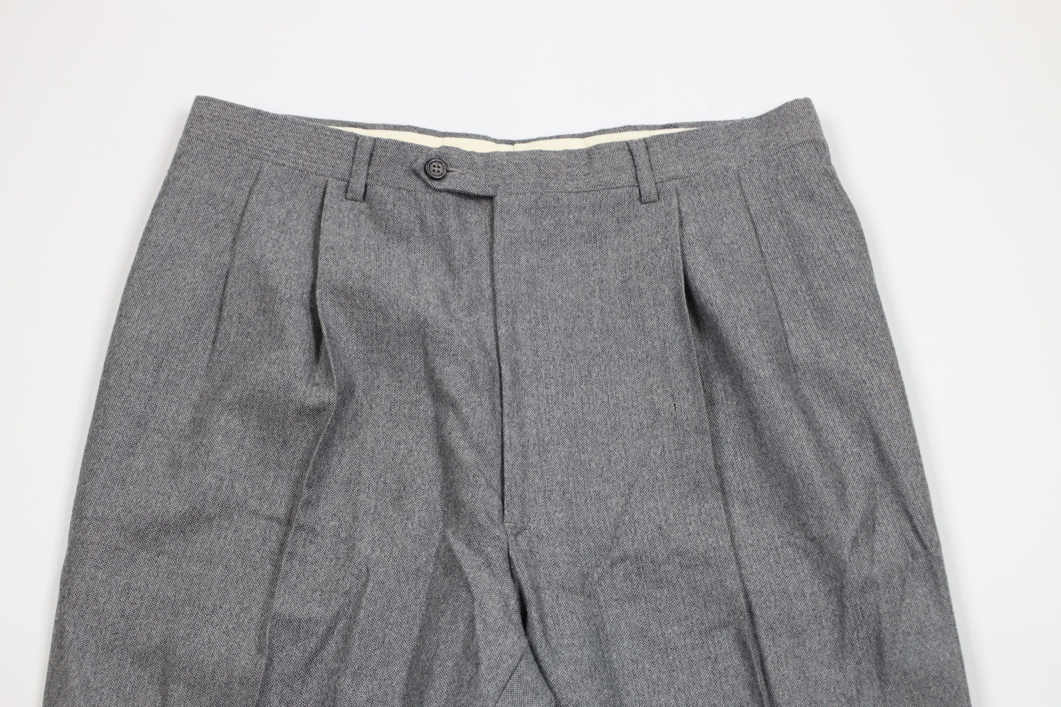 Vintage Vintage 70s Streetwear Herringbone Bell Bottoms Chino Pants Size US 34 / EU 50 - 2 Thumbnail