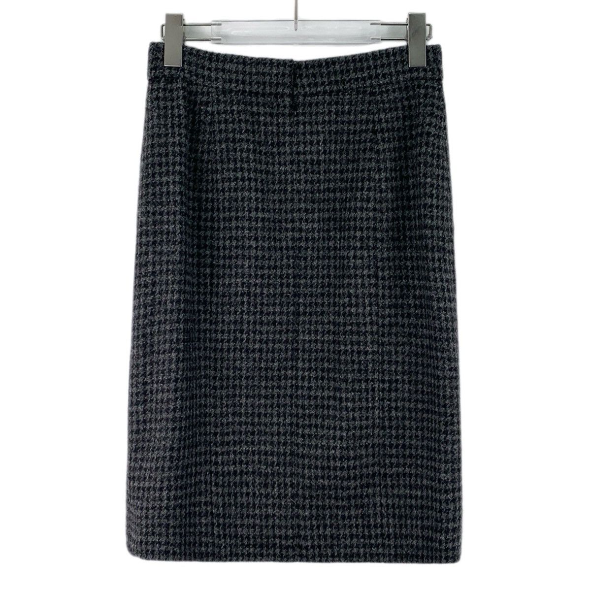 Chanel Chanel Color-blocked Houndstooth Wool Midi Skirt K26WX Size 25" / US 0 / IT 36 - 2 Thumbnail