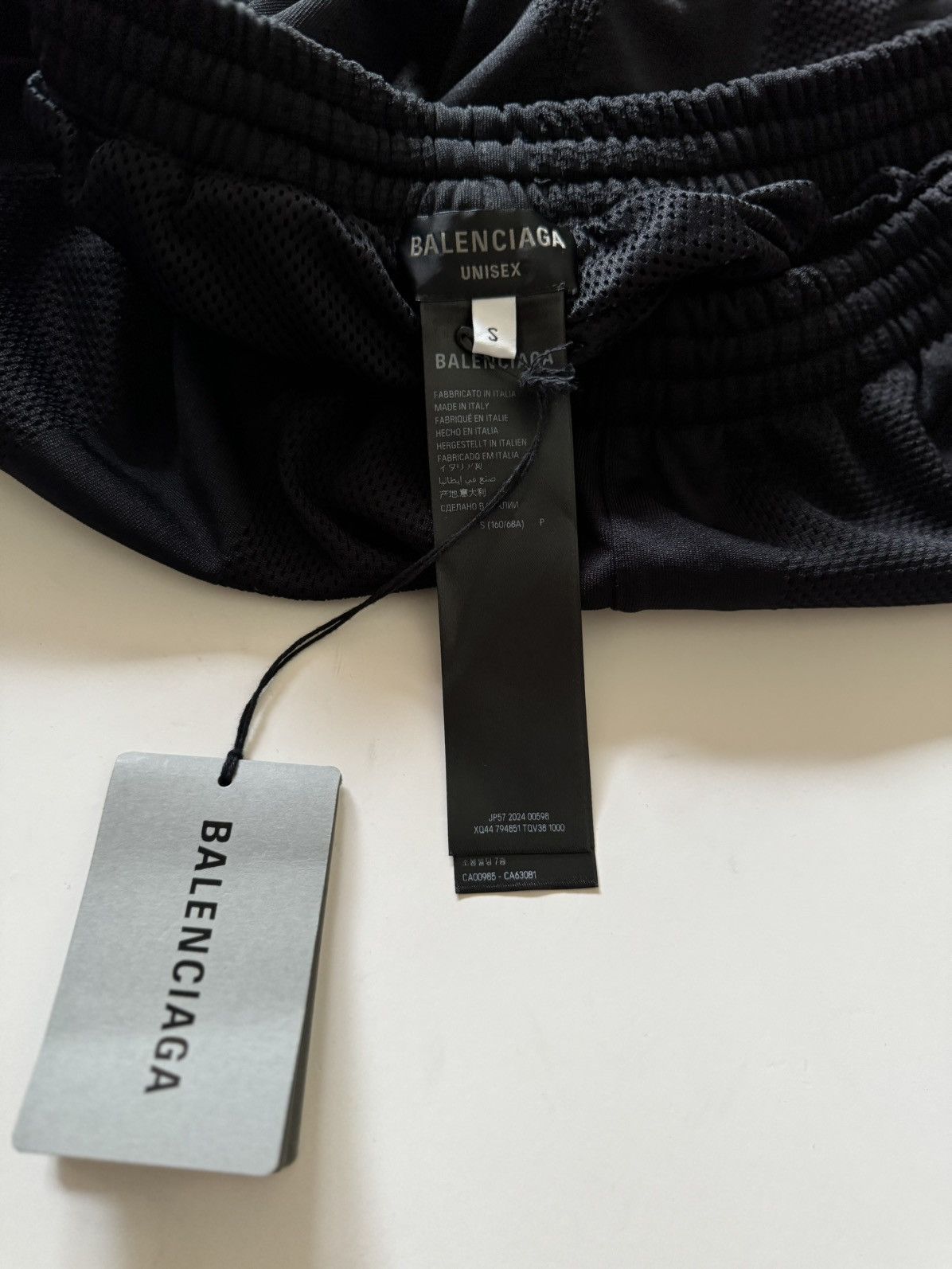 Balenciaga Burning Unity Baggy Shorts in black striped mesh Size US 30 / EU 46 - 9 Thumbnail