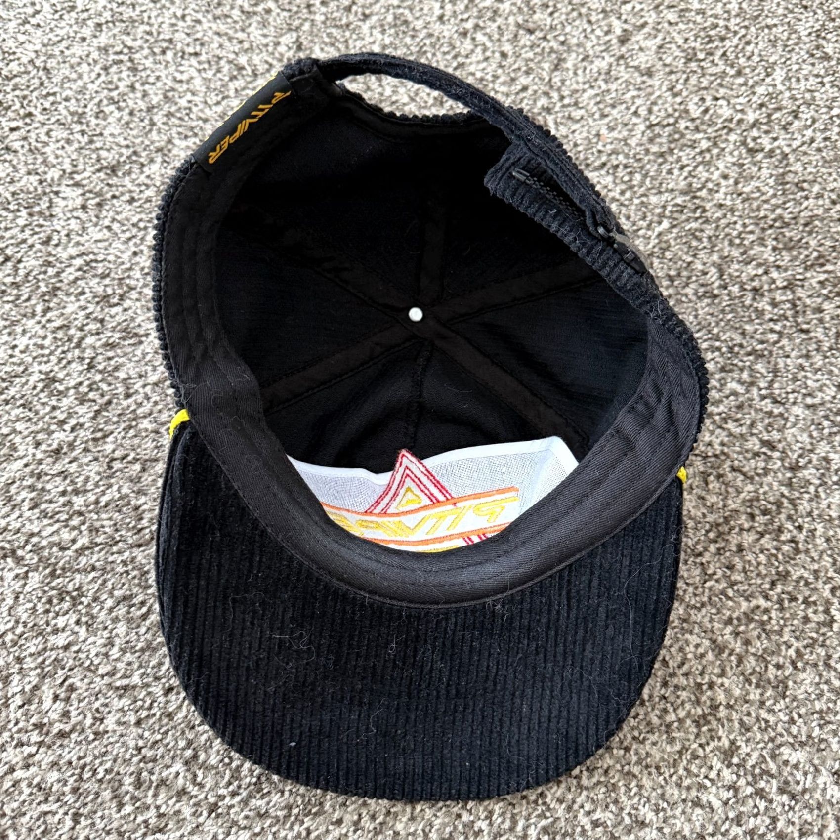 Pit Viper Pit Viper Strapback Corduroy Trucker Groomer Sunglasses Hat Black Yellow Size ONE SIZE - 7 Thumbnail